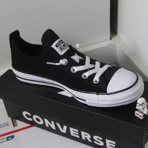 Converse Black All Star Shoreline Knit Slip Ons - Picture 3 of 7